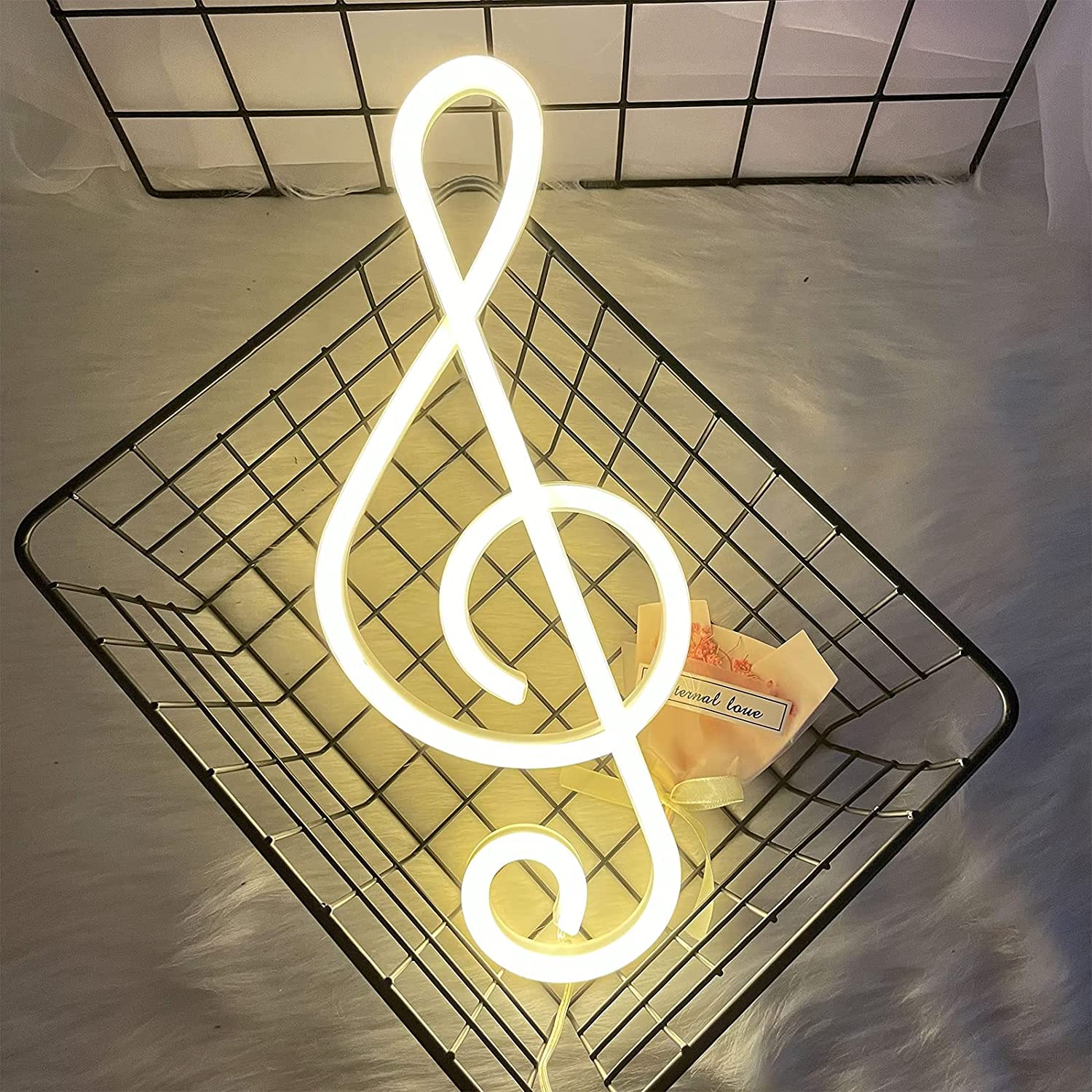 Neon Musical Note Light