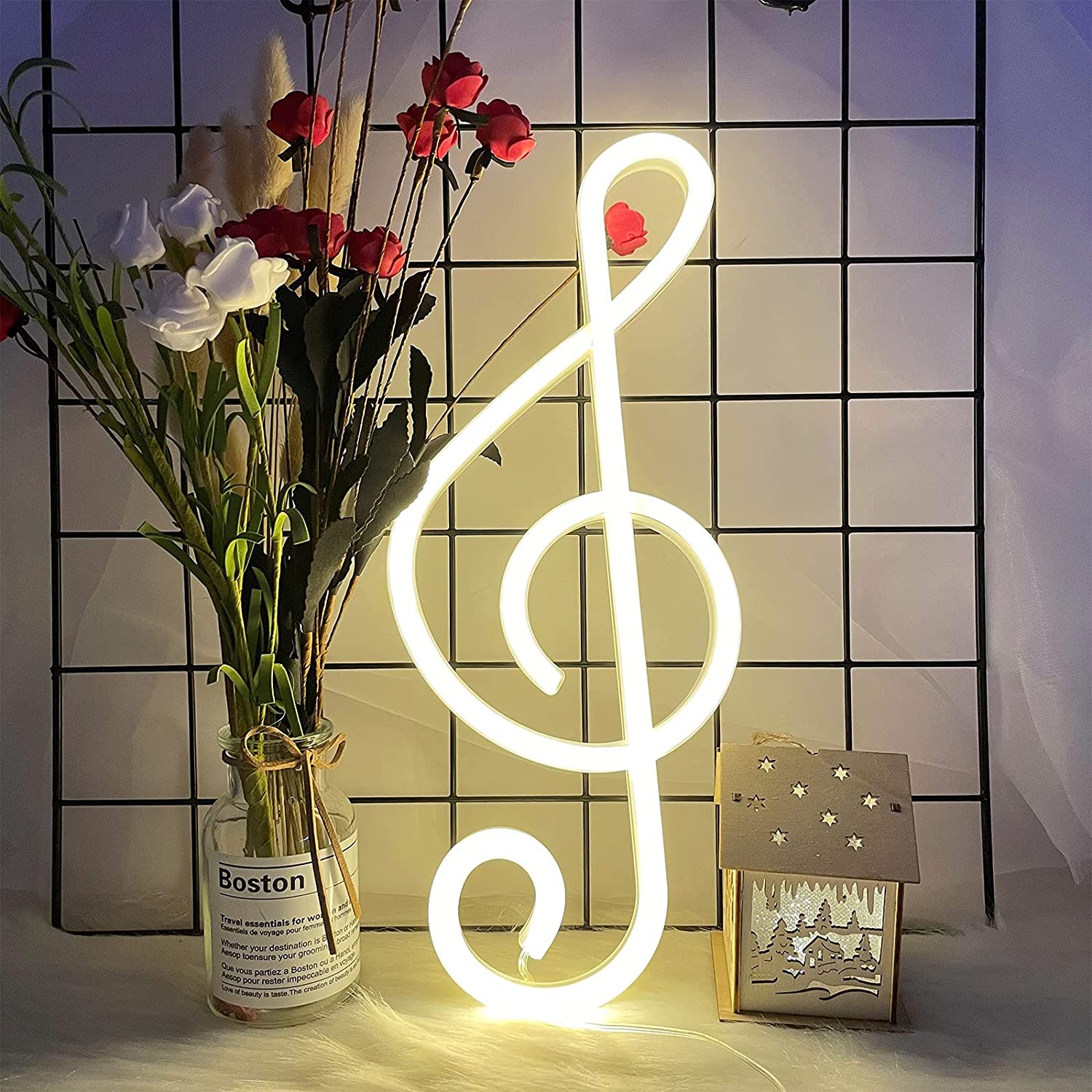 Neon Musical Note Light