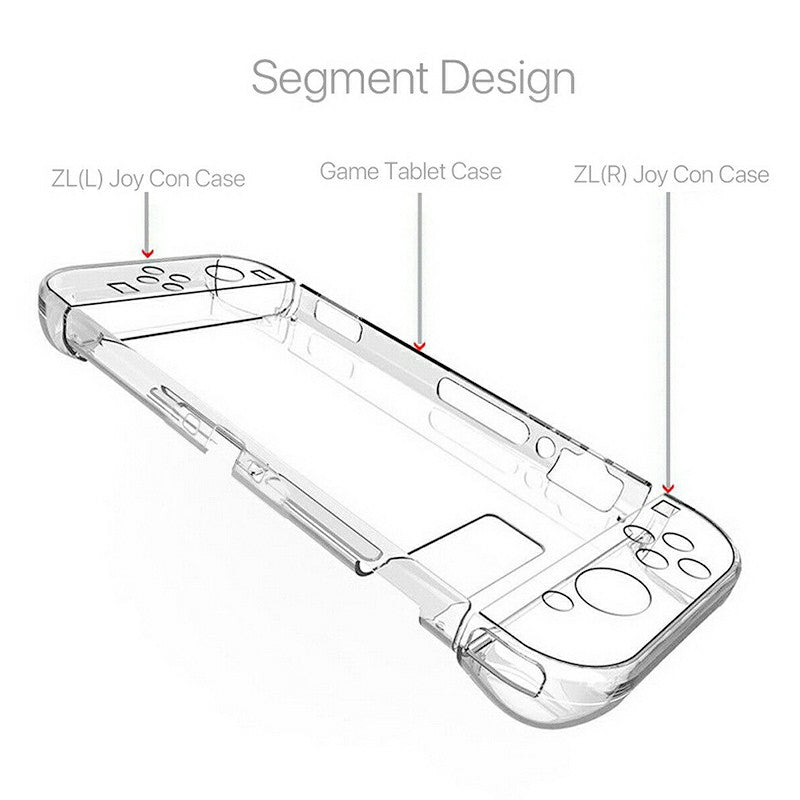 5 In 1 Nintendo Switch Shockproof Transparent Case