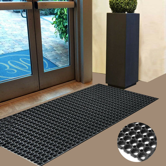 Non Slip Large Industrial Rubber Ring Door Mat House Outdoor Entrance