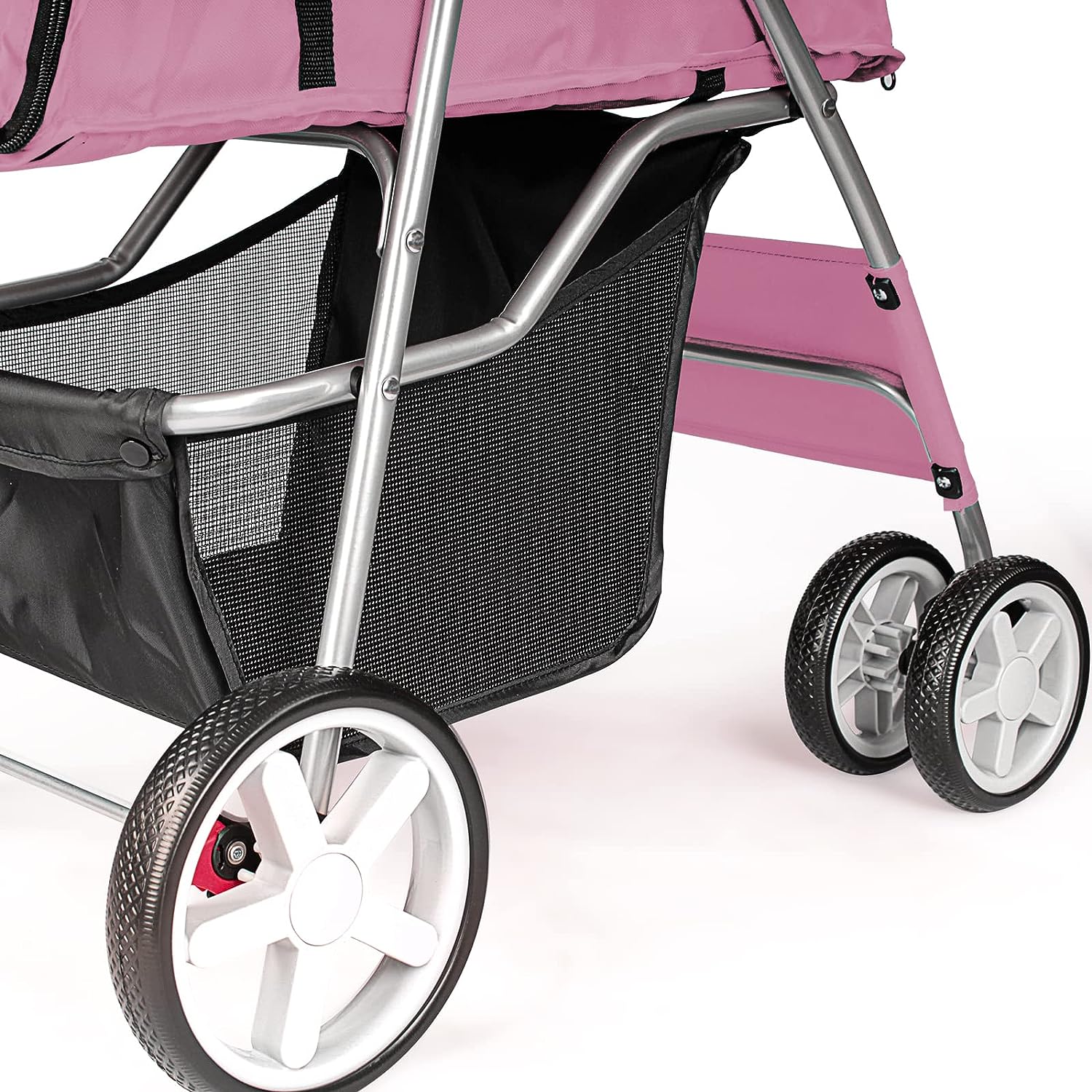 Brand new in original box 4-Wheel Pet Stroller Pink colour Zip in front secured