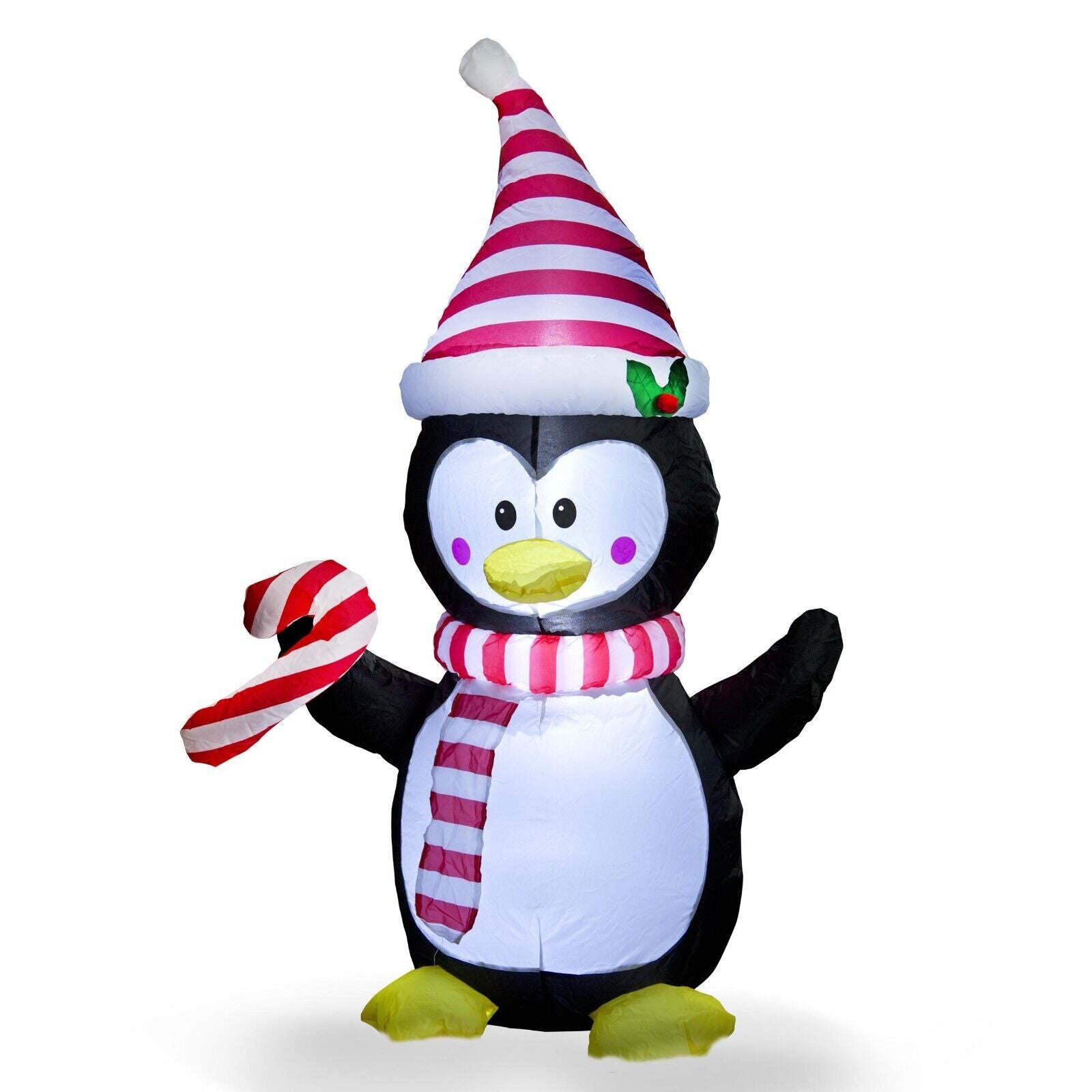 4FT Christmas Inflatable Penguin Xmas Yard Garden Outdoor Decos w LED Lights