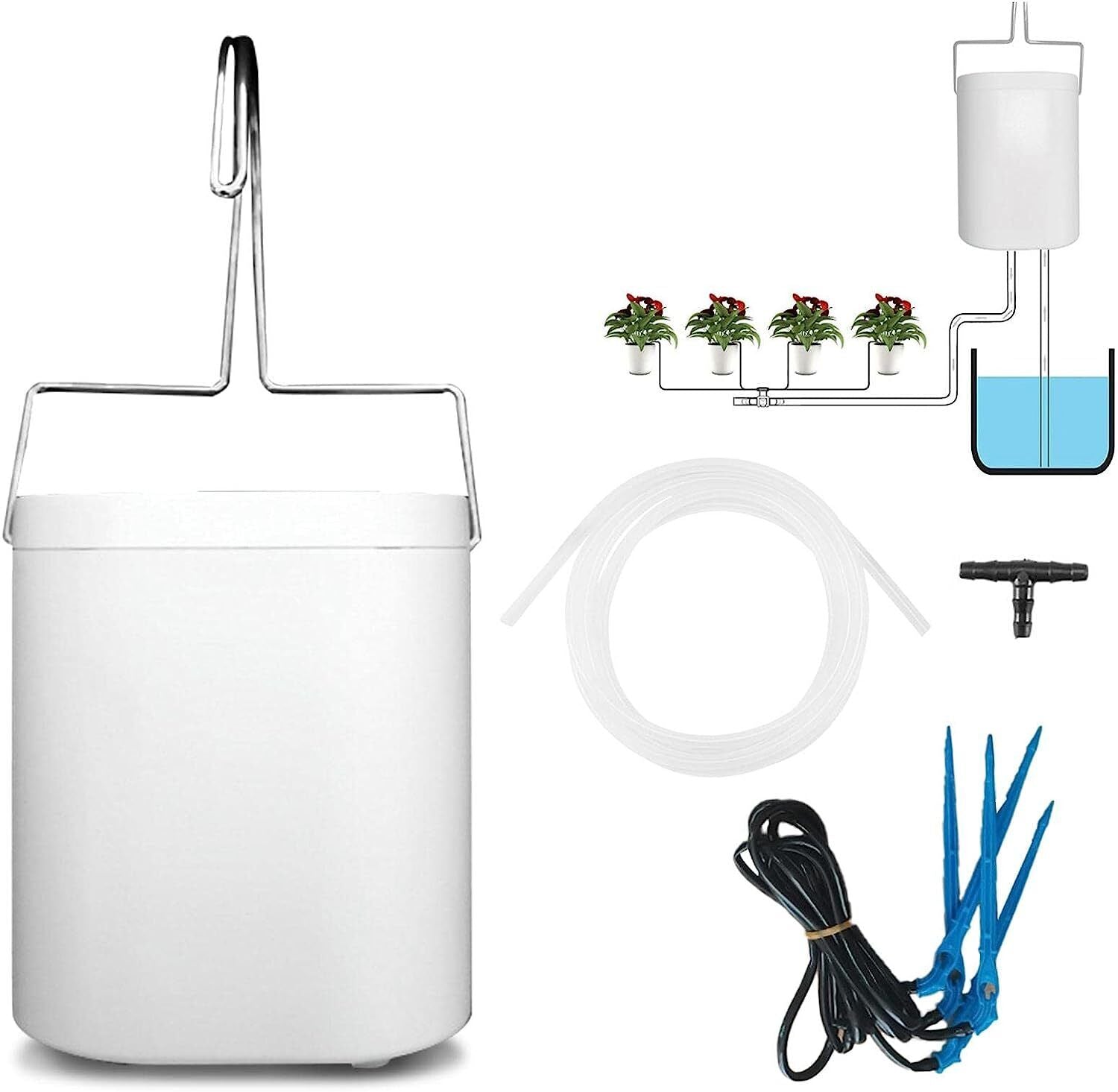 Automatic Drip Irrigation Watering System Kit Plant Controller Garden Greenhouse