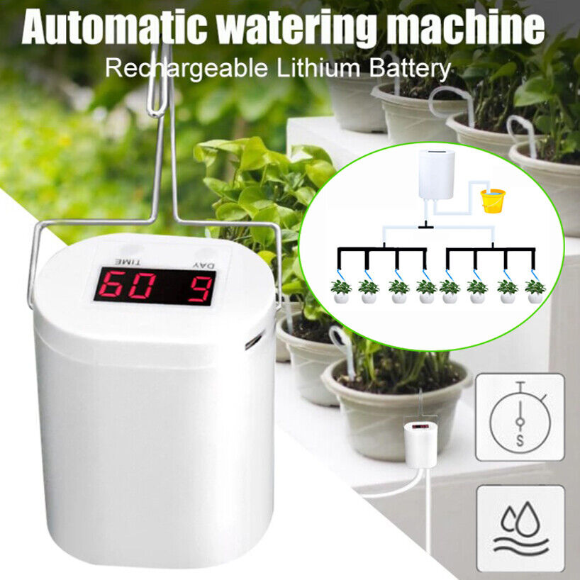 Automatic Drip Irrigation Watering System Kit Plant Controller Garden Greenhouse