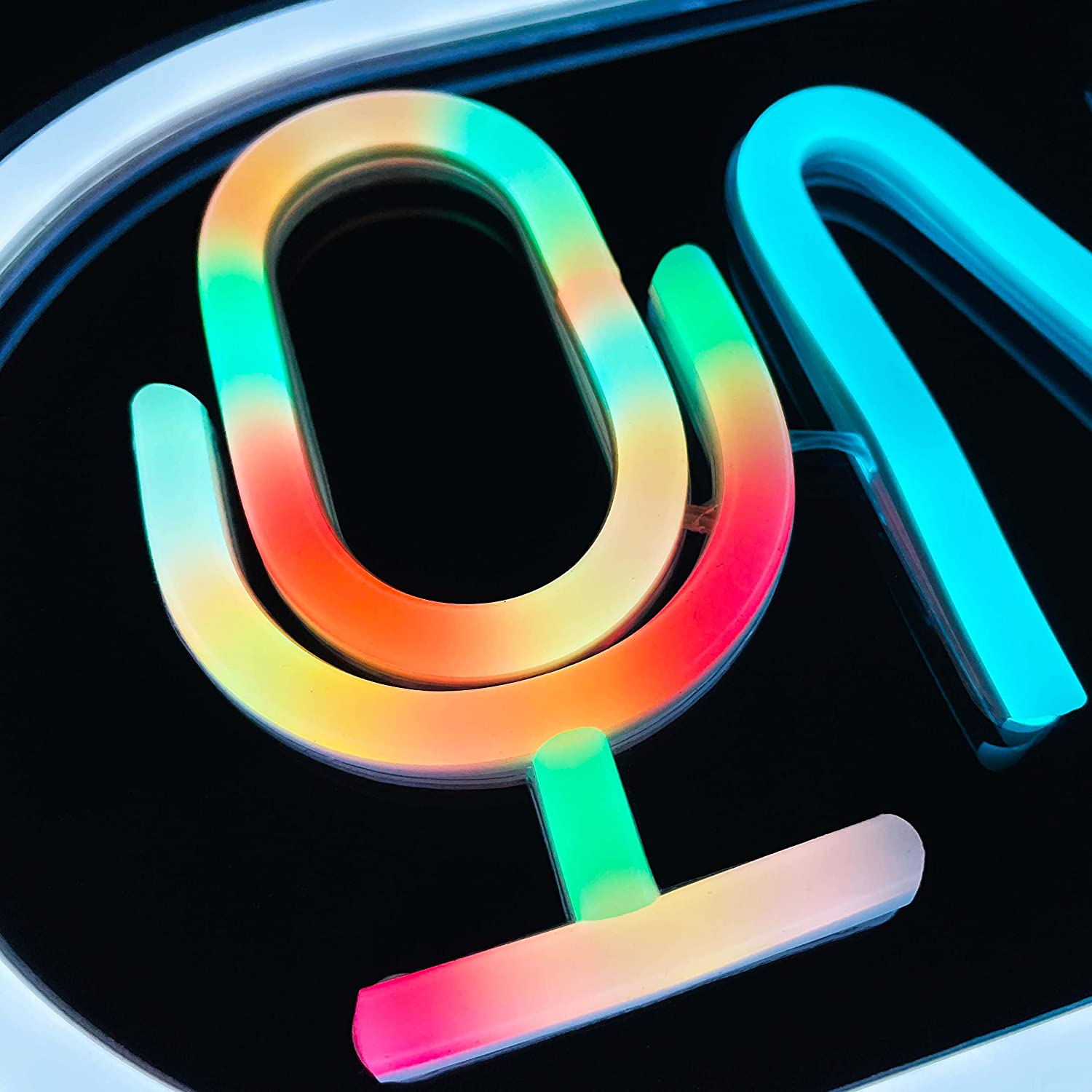 On Air Neon Sign Mic On Air Sign for Influencer Streamer Room Decor