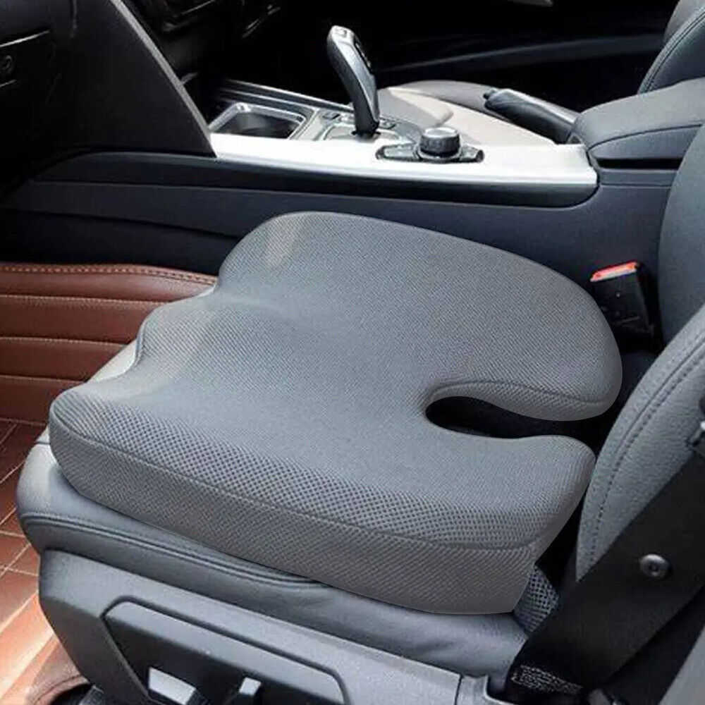 Memory Foam Seat Cushion Pillow Coccyx Back Pain Relief Car Office Chair Pad