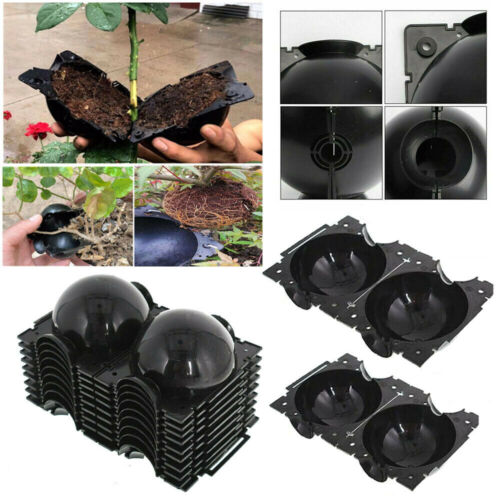 5x Air Layering Plant Propagator Pods Grafting Box Plant Rooting Grow Ball Size Small