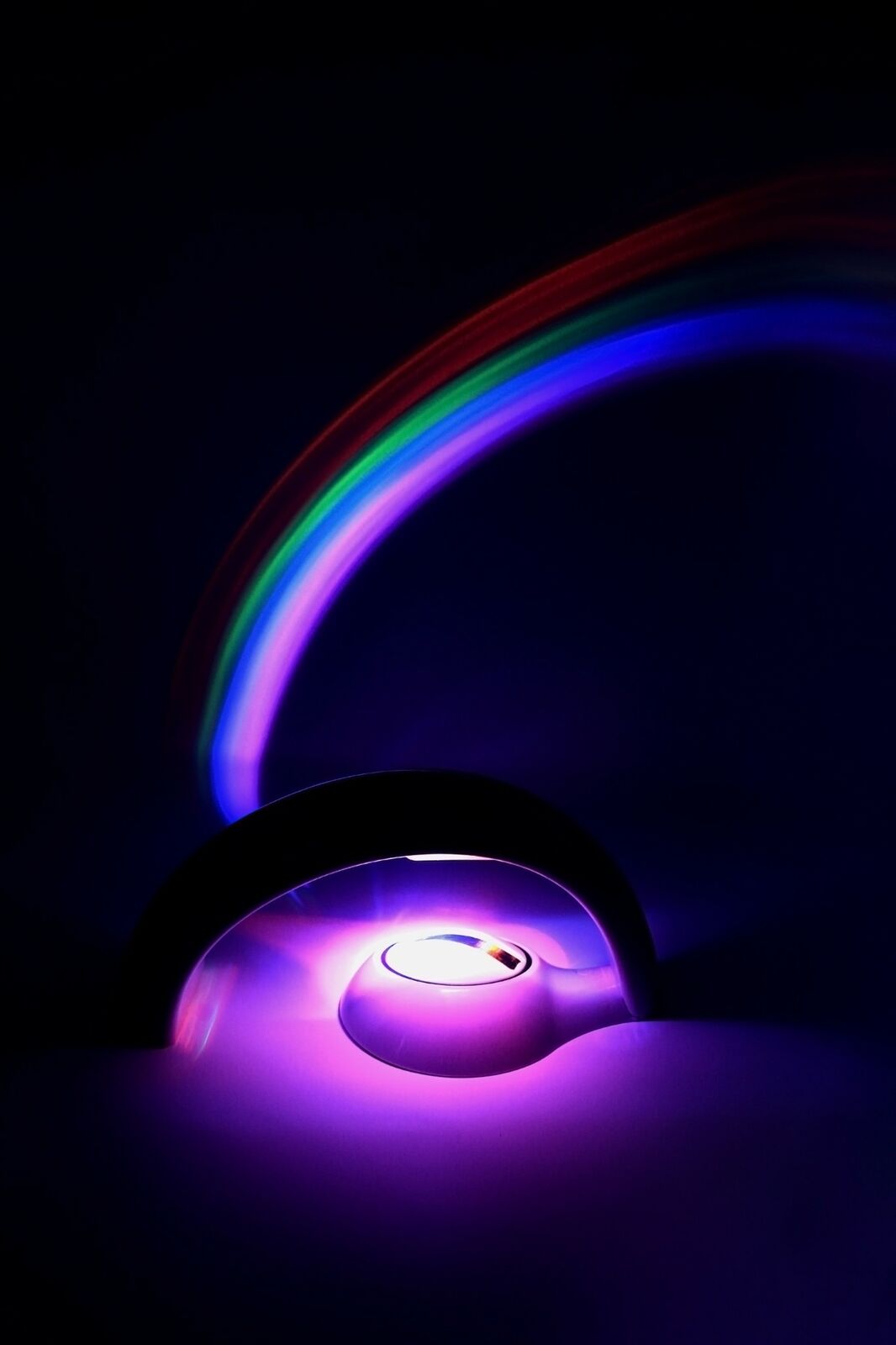 Rainbow Projector Light – LED Kid Night Light Battery Bedroom Lamp Baby Children