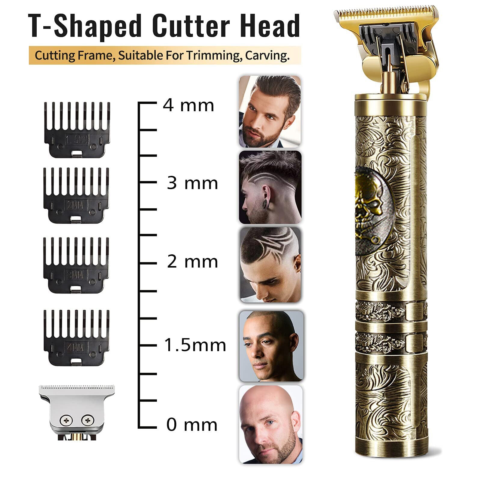 Professional Mens Hair Clippers Electric Shaver Trimmers Machine Cordless Beard