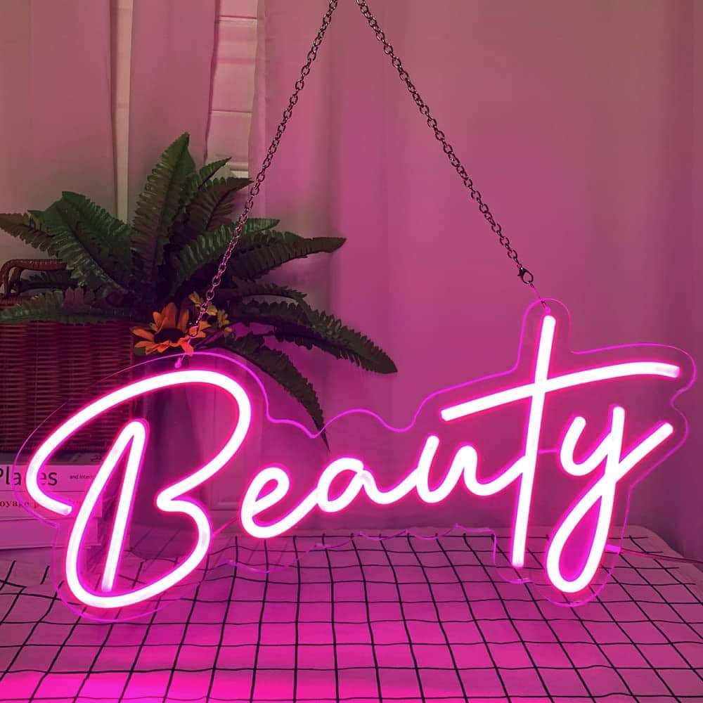 Beauty Neon Sign Business Logo Sign for Beauty Shop Salon