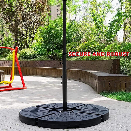 Set of 4 Outdoor Umbrella Cantilever Parasol Base Stand With Sand & Water Filled Weights