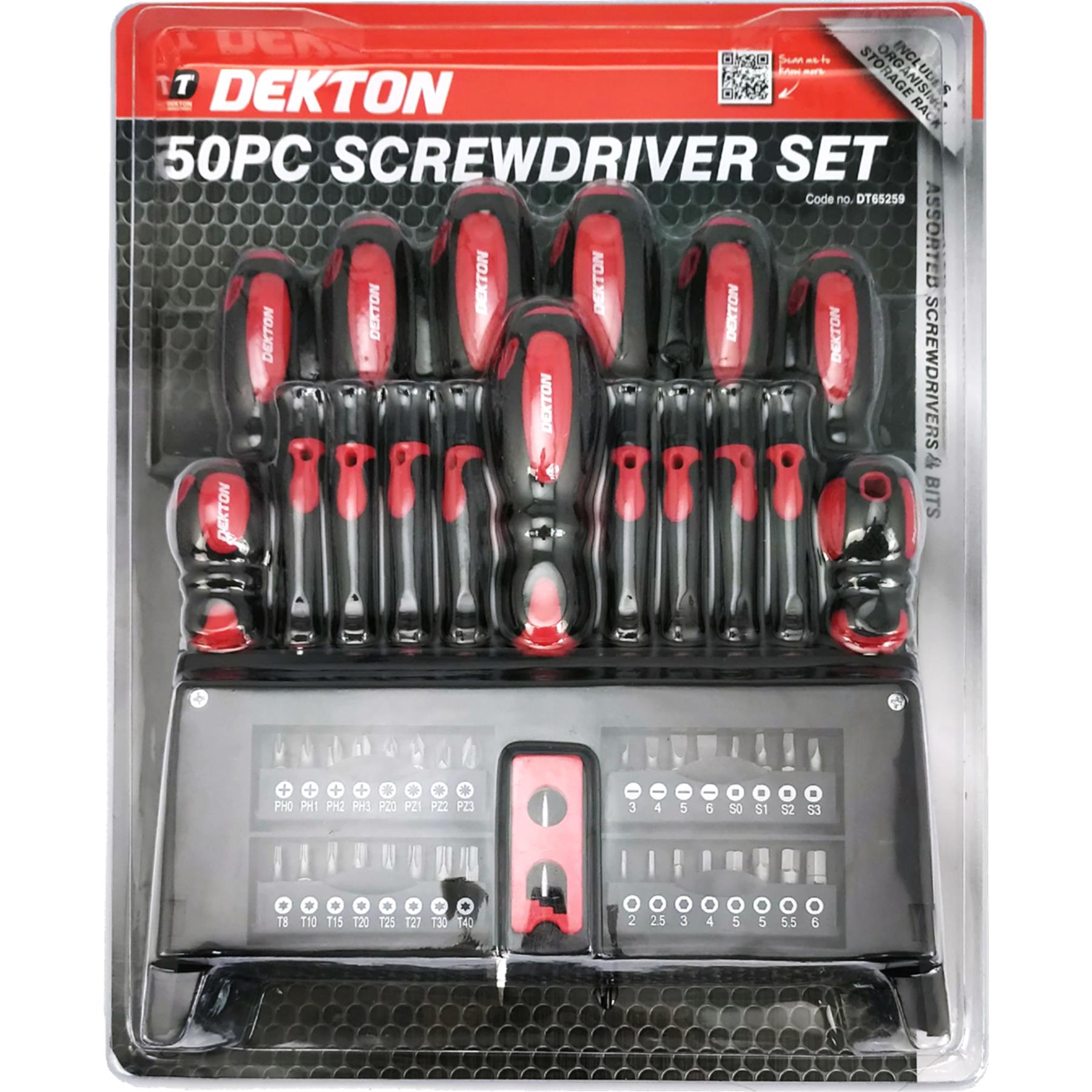 50 Or 100pc Dekton Screwdriver Set Home DIY Tool Kit Repair Precision Hand Tools