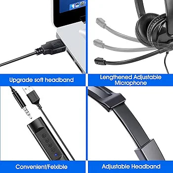 Best Christmas gift || USB Headset with Microphone for PC Laptop