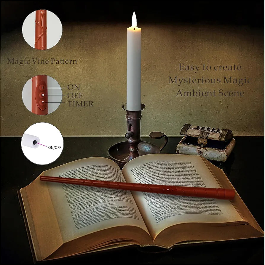 Mystic Ambient Decoration Levitating Candle  LED with Personal Remote Flicker, Flameless Candle LED Lights for Halloween, Christmas, Party, Table and Other Ambient Decorations