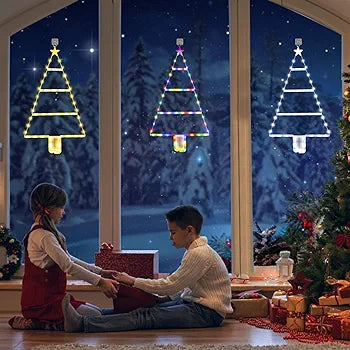 Christmas Lights - 2ft LED Ladder Christmas Lights with Timer, 8 Modes, Waterproof Ladder Christmas Tree Lights for Outdoor Indoor