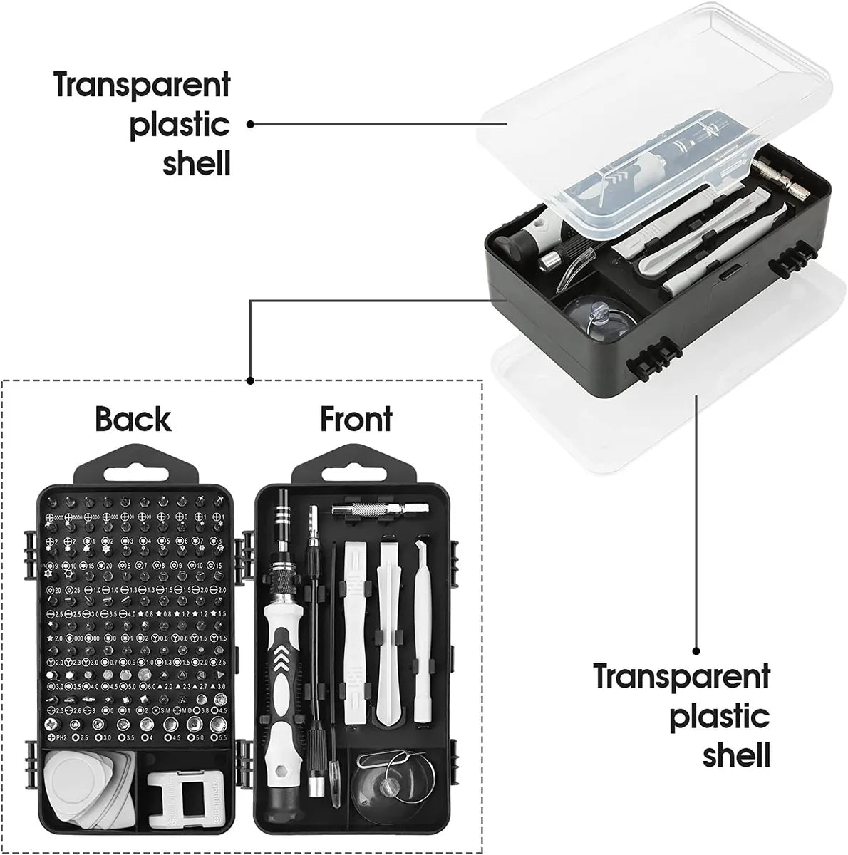 117 in 1 Magnetic Precision Screwdriver Set Computer Pc Phone Repair Tool Kit UK