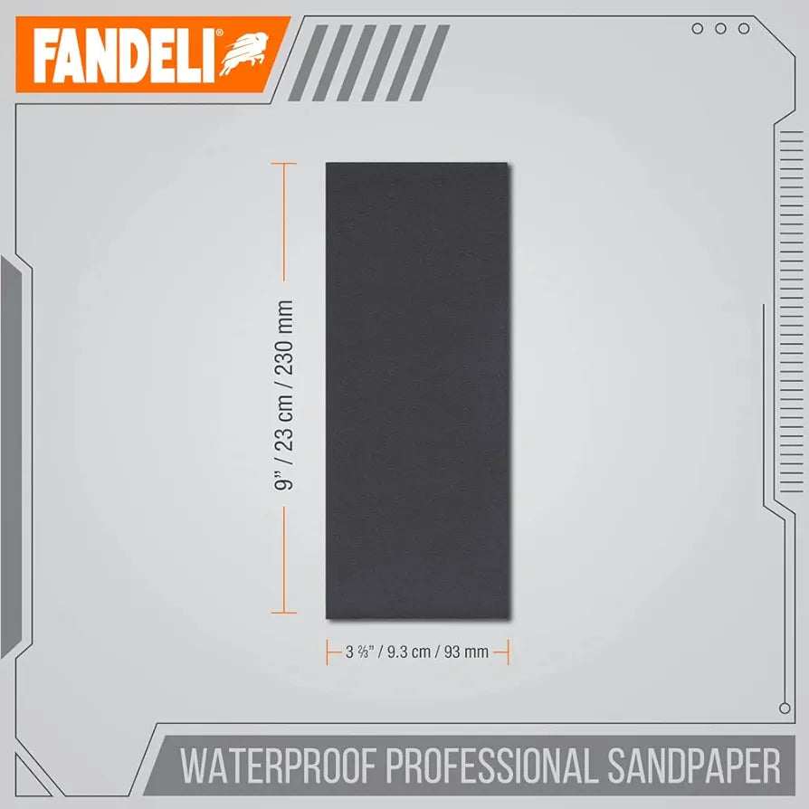 Waterproof Sandpaper | 36 Sheets | For Car Polishing, Wood Furniture Sanding and Metal Sanding | Water Resistant