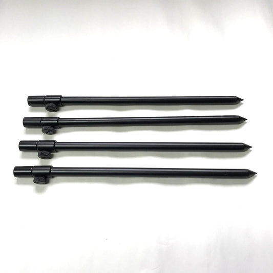 4 x 30-50cm Black Carp Coarse Aluminium BankSticks Bank Sticks Fishing Lidsters