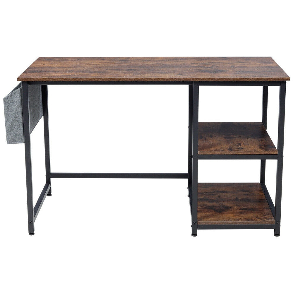 Desk With Storage Shelf And Side Bag