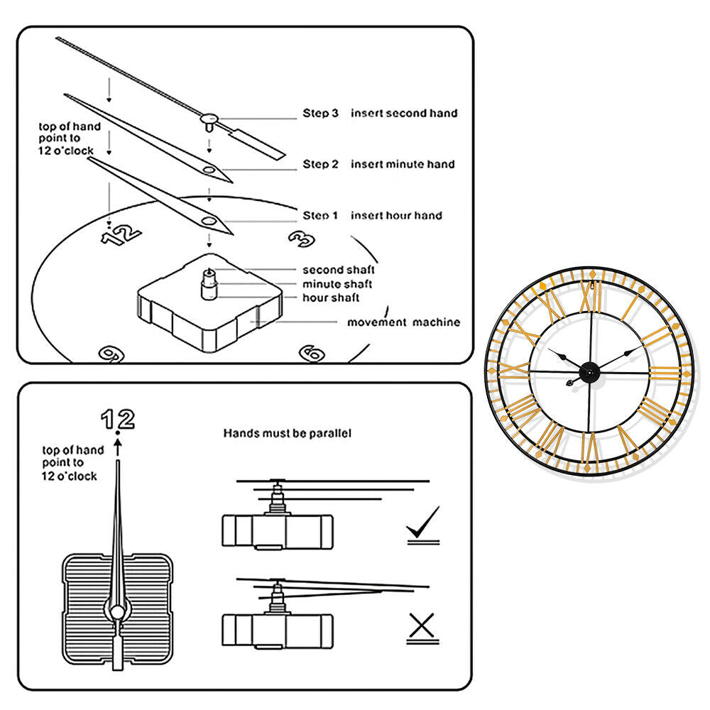 80cm Large Wall Clock