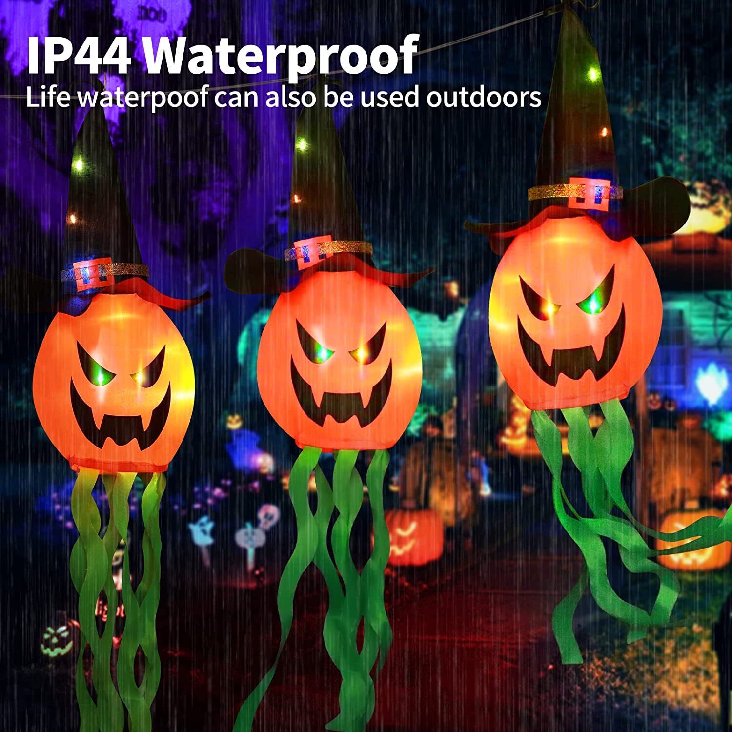 5x Halloween LED Light Ghost Outdoor Decor Garden Prop Party Home Hanging Decor