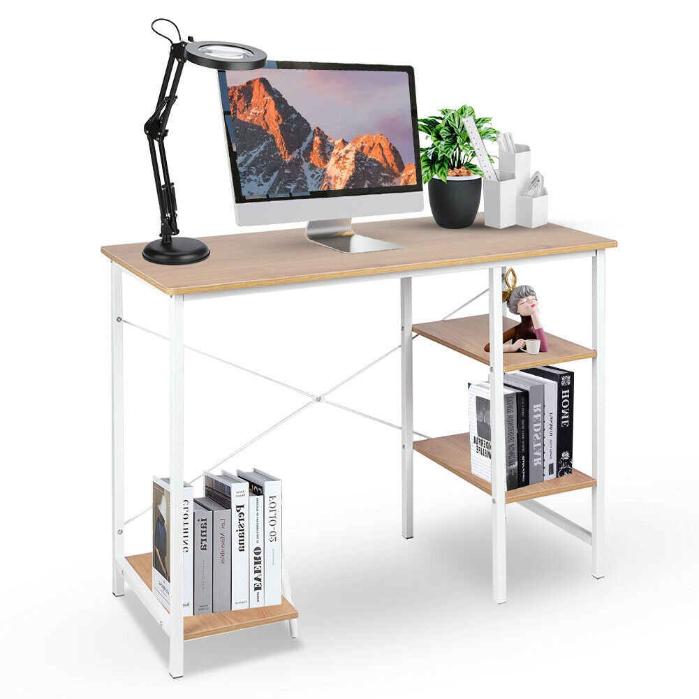 Simple PC Computer Desk Study Gaming Table Home Office Workstation Furniture uk