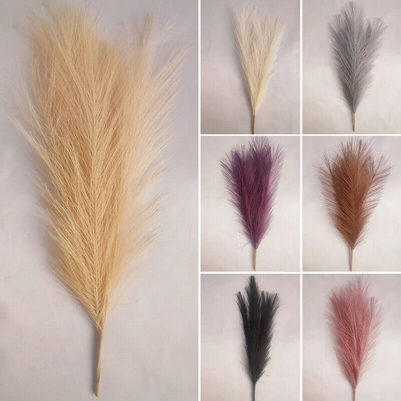 Artificial Pampas Grass Fluffy Plants Bouquet for DIY Wedding Home Decor Fashion