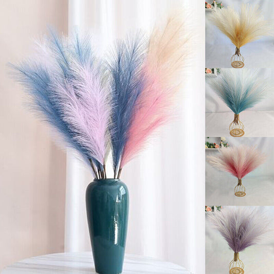 Artificial Pampas Grass Fluffy Plants Bouquet for DIY Wedding Home Decor Fashion