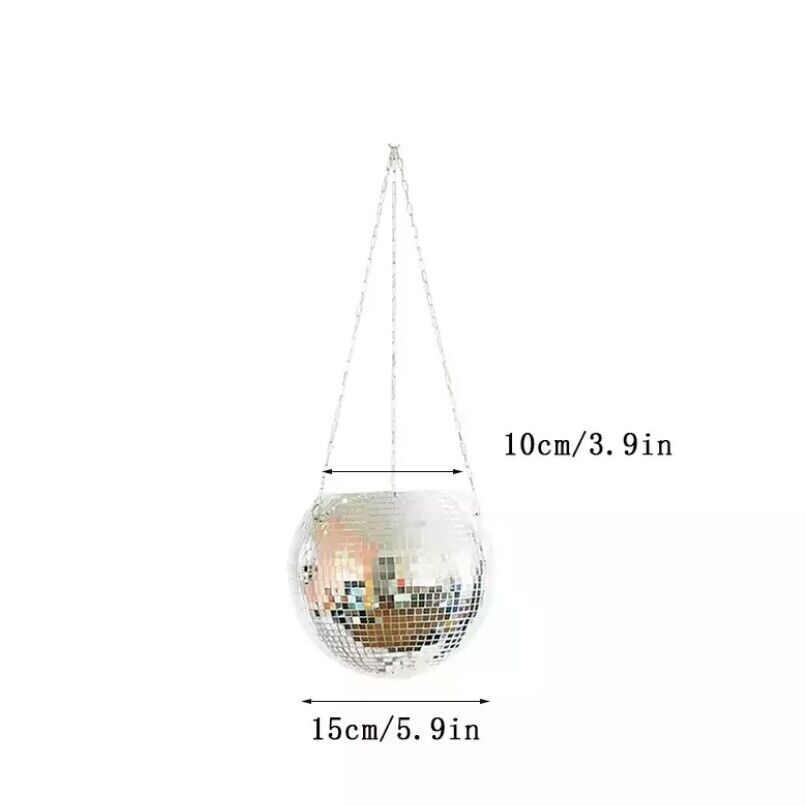 Disco Ball Planter Hanging Planter Light Catcher Sun Catcher Mirror Hanging Bask