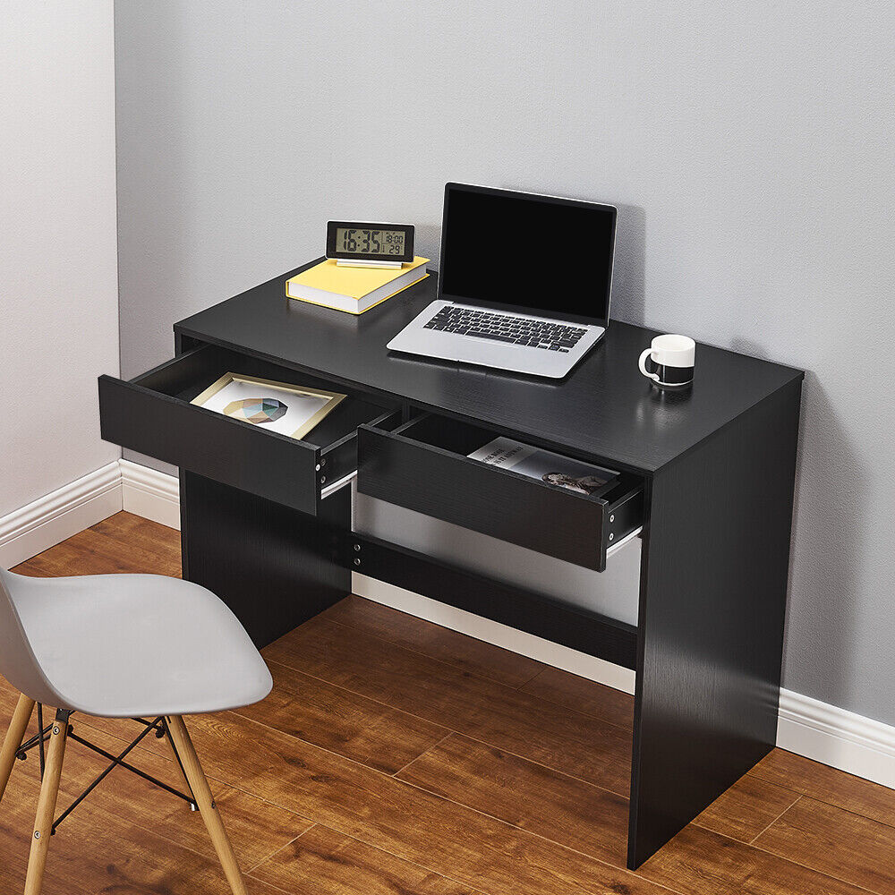 80/100 cm PC Table Computer Laptop Desk Study Workstation With Drawers Shelf