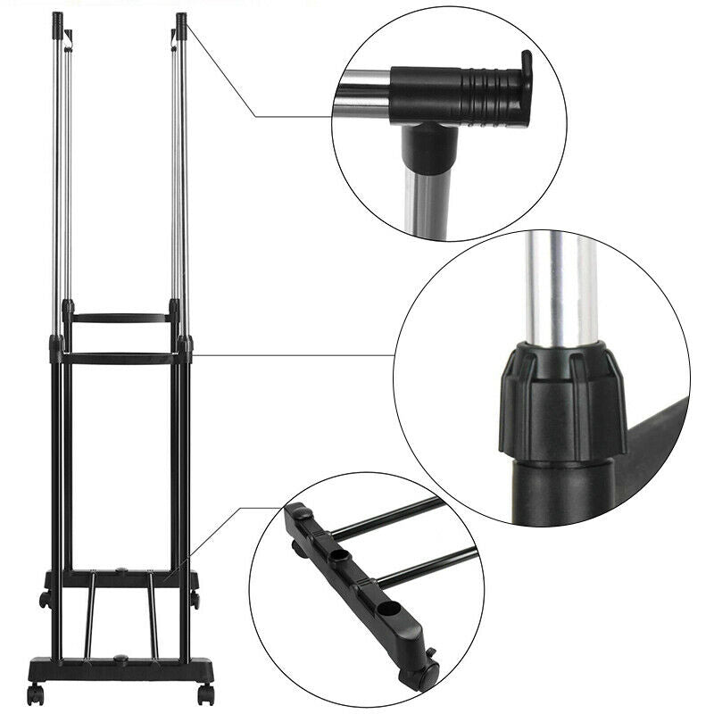 Double Clothes Rail Rack