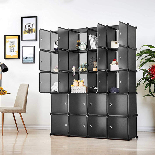 20/18 Cube Plastic Wardrobe Cupboard Closet Cabinet Organizer Storage Furniture