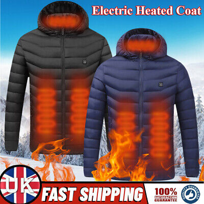 Unisex USB Electric Heated Coat Jacket Warm Heating Pad Winter Body Warmer