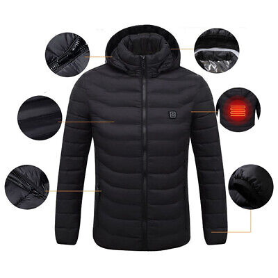 Unisex USB Electric Heated Coat Jacket Warm Heating Pad Winter Body Warmer