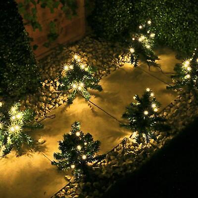 Pre-Lit Christmas Tree Pathway Light Decorations Warm White LED Lights Set of 6