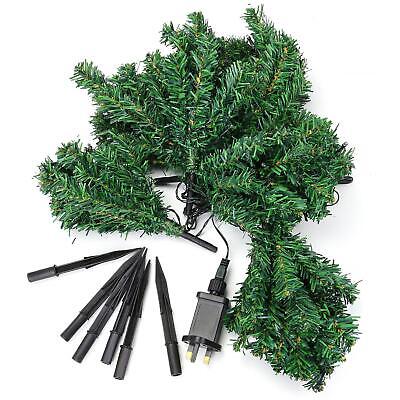 Pre-Lit Christmas Tree Pathway Light Decorations Warm White LED Lights Set of 6