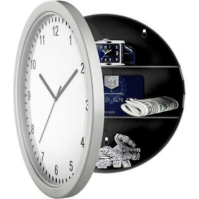 Secret Wall Clock Home Safe Valuables Money Box Stash Cash Jewellery Gold