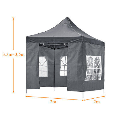 2x2m Pop-up Gazebo 420D Oxford Marquee Canopy Outdoor Patio Party Tent HQ