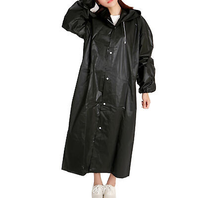 Raincoat Waterproof Poncho Reusable Plastic Mens Womens Long Rain Coat Jacket