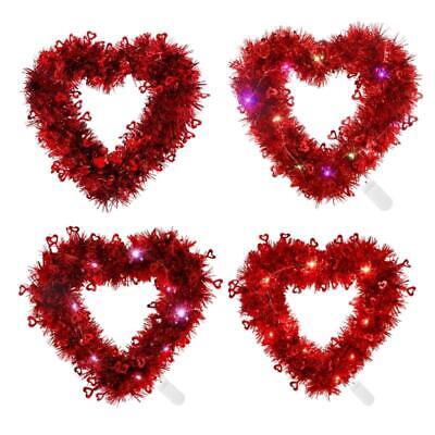 Valentine Day Wreath Heart Door Decor for Wedding Engagement Birthday Party