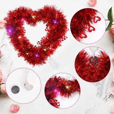 Valentine Day Wreath Heart Door Decor for Wedding Engagement Birthday Party