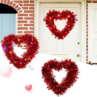 Valentine Day Wreath Heart Door Decor for Wedding Engagement Birthday Party