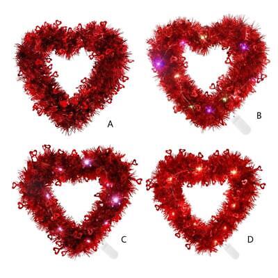 Valentine Day Wreath Heart Door Decor for Wedding Engagement Birthday Party