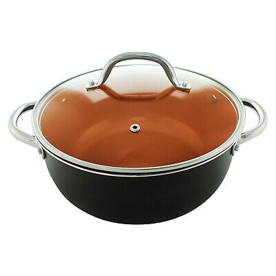 13 Piece Copper Cookware Set Ceramic Non Stick