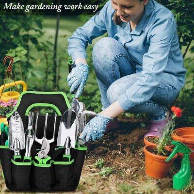 Durable Garden Tools Set, Heavy Duty Hand Gardening kit with Tote Bag