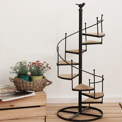 Spiral Ladder Stair 8 Tier Metal Plant Stand