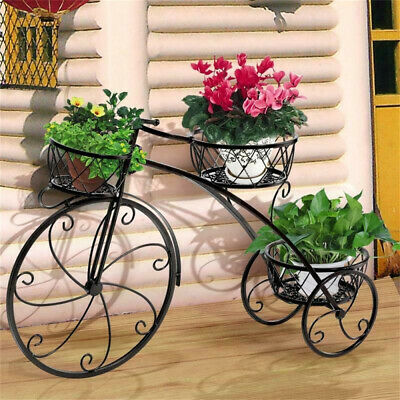 Bicycle Planter Metal Plant Stand Garden Bike Flower