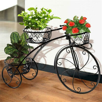 Bicycle Planter Metal Plant Stand Garden Bike Flower