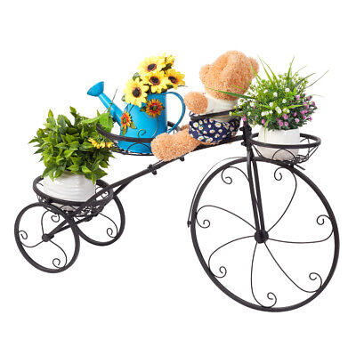 Bicycle Planter Metal Plant Stand Garden Bike Flower