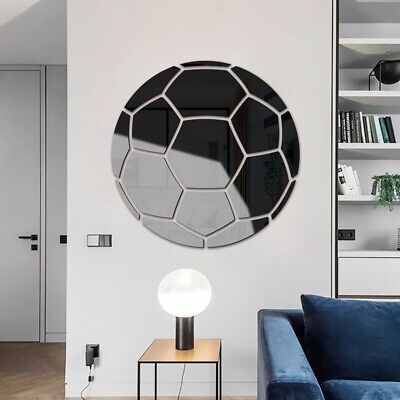 Acrylic Football Mirror Wall Stickers Self